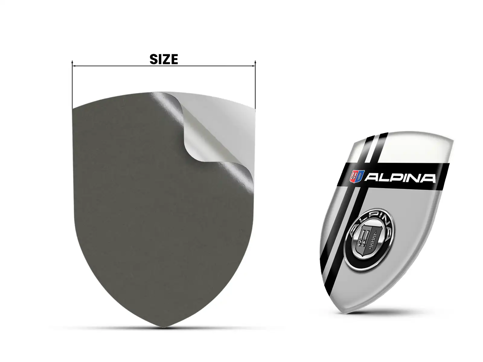 Alpina Fensteraufkleber Auto Sportlich Anpassbar Minimal